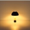 Globo lighting Paulin table lamp black, stone appearance, 1-light source