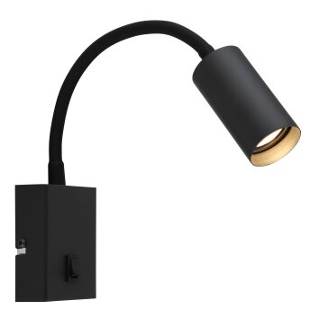 Globo lighting Este wall light LED chrome, black, 1-light source