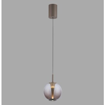 Paul Neuhaus lights Infinity pendant light LED bronze, 1-light source, Remote control