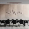 Paul Neuhaus lights E-Infinity pendant light LED bronze, 10-light sources, Remote control