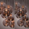 Paul Neuhaus lights E-Infinity pendant light LED bronze, 10-light sources, Remote control