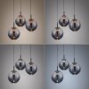 Paul Neuhaus lights E-Infinity pendant light LED grey, 3-light sources, Remote control