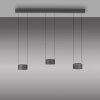 Paul Neuhaus lights Clipse pendant light LED grey, 6-light sources, Remote control