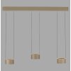 Paul Neuhaus lights Clipse pendant light LED bronze, 6-light sources, Remote control