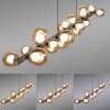 Paul Neuhaus lights E-Popup pendant light LED bronze, 18-light sources, Remote control
