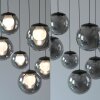 Paul Neuhaus lights Popup pendant light LED grey, 7-light sources, Remote control