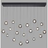 Paul Neuhaus lights Popup pendant light LED grey, 19-light sources, Remote control