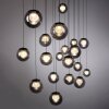 Paul Neuhaus lights Popup pendant light LED grey, 19-light sources, Remote control