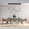 Paul Neuhaus lights Popup pendant light LED grey, 19-light sources, Remote control