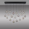 Paul Neuhaus lights Popup pendant light LED grey, 19-light sources, Remote control