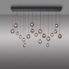 Paul Neuhaus lights Popup pendant light LED grey, 19-light sources, Remote control