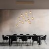 Paul Neuhaus lights Popup pendant light LED bronze, 13-light sources, Remote control