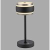 Paul Neuhaus lights Rings table lamp LED black, transparent, clear, 1-light source