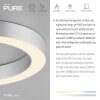 Paul Neuhaus lights Round ceiling light LED transparent, clear, 1-light source, Remote control