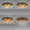 Paul Neuhaus lights Popup ceiling light LED bronze, 11-light sources, Remote control