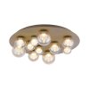 Paul Neuhaus lights Popup ceiling light LED bronze, 11-light sources, Remote control