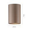 Paul Neuhaus lights Point ceiling light LED bronze, 1-light source