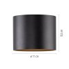 Paul Neuhaus lights Point ceiling light LED black, 1-light source
