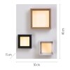 Paul Neuhaus lights Manhattan ceiling light LED grey, 1-light source, Remote control
