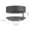 Paul Neuhaus lights Oculis ceiling light LED black, 1-light source