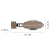 Paul Neuhaus lights Oculis wall light LED bronze, 2-light sources