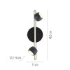 Leuchten Direkt lights JARIK ceiling light LED black, 3-light sources