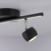 Leuchten Direkt lights JARIK ceiling light LED black, 3-light sources