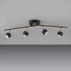 Leuchten Direkt lights JARIK ceiling light LED black, 5-light sources
