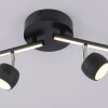 Leuchten Direkt lights JARIK ceiling light LED black, 5-light sources