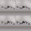 Leuchten Direkt lights JARIK ceiling light LED black, 7-light sources