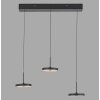 Leuchten Direkt lights PLATA pendant light LED black, 3-light sources