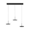 Leuchten Direkt lights PLATA pendant light LED black, 3-light sources