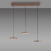 Leuchten Direkt lights PLATA pendant light LED sand-coloured, 3-light sources
