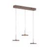 Leuchten Direkt lights PLATA pendant light LED sand-coloured, 3-light sources