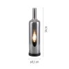 Leuchten Direkt lights BOTTLE table lamp LED black, 1-light source