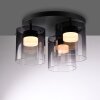 Leuchten Direkt lights ELIO ceiling light LED black, 3-light sources