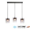Leuchten Direkt lights ELIO pendant light LED black, 3-light sources