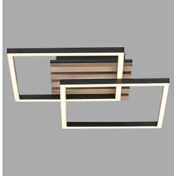 Leuchten Direkt lights AKUSTIKA ceiling light LED black, 1-light source