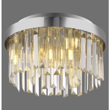 Leuchten Direkt lights KULUNKA chandelier LED silver, 4-light sources
