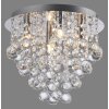 Leuchten Direkt lights KULUNKA chandelier LED silver, 4-light sources