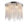 Leuchten Direkt lights KULUNKA chandelier LED silver, 4-light sources