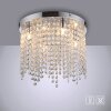 Leuchten Direkt lights KULUNKA chandelier LED silver, 4-light sources