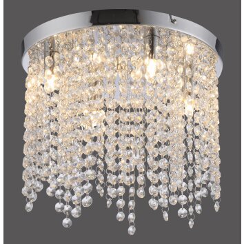 Leuchten Direkt lights KULUNKA chandelier LED silver, 4-light sources