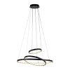Leuchten Direkt lights CERCHI pendant light LED black, 1-light source