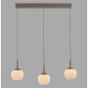 Leuchten Direkt lights NAMI pendant light LED sand-coloured, 3-light sources