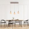 Leuchten Direkt lights NAMI pendant light LED sand-coloured, 3-light sources