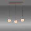 Leuchten Direkt lights NAMI pendant light LED sand-coloured, 3-light sources