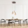 Leuchten Direkt lights NAMI pendant light LED sand-coloured, 3-light sources