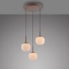Leuchten Direkt lights NAMI pendant light LED sand-coloured, 3-light sources