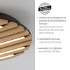Leuchten Direkt lights AKUSTIK ceiling light LED brown, black, 1-light source